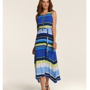 Chico's Washed Stripe Kristi Maxi Dress